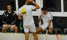 Letzte Stärkung kurz vor dem Spiel