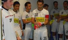 Ernste Mienen vor dem Spiel